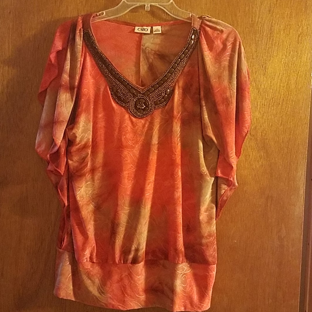 LIKE NEW Cato Blouse Design with stones
